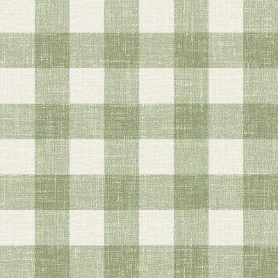 Galerie Green Bebe Gingham Wallpaper from B&Q