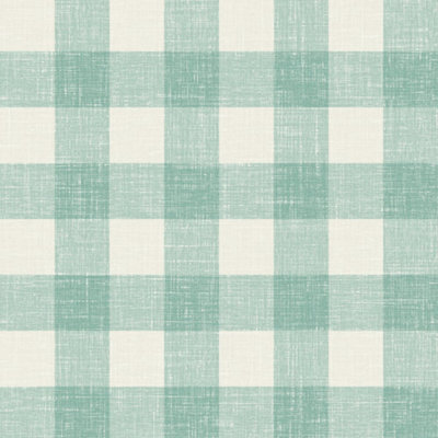 Galerie Blue Bebe Gingham Wallpaper from B&Q