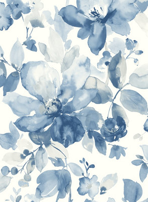  - Watercolor Flower Peel And Stick Wallpaper