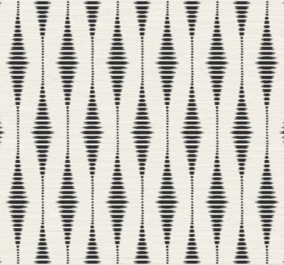 Striped Ikat Geometric Peel And Stick Wallpaper from B&Q