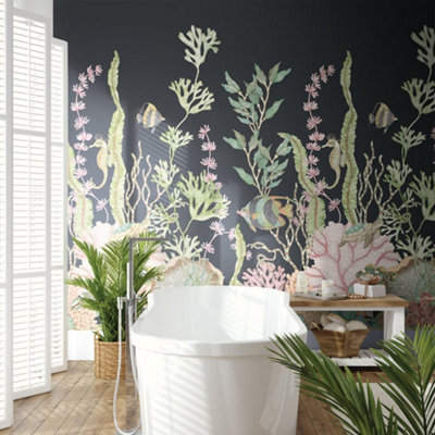 Galerie Daisy Bennett Black Nautical Mural from B&Q