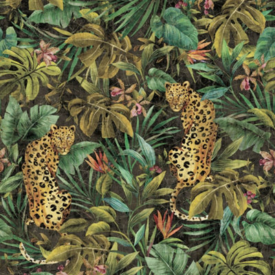 Galerie Daisy Bennett Black Exotica Mural from B&Q