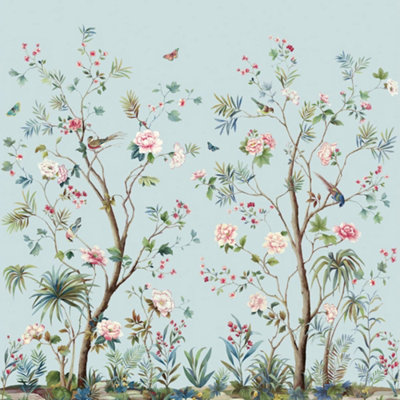 Galerie Daisy Bennett Blue Charleston Garden Mural from B&Q