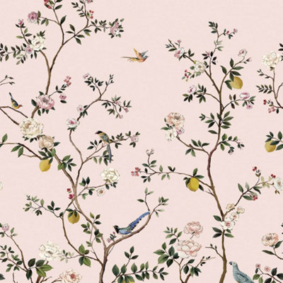 Galerie Daisy Bennett Pink Blossom Mural from B&Q