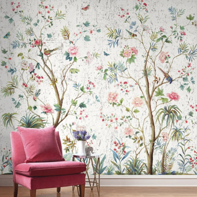 Galerie Daisy Bennett Green Charleston Garden Cork Mural from B&Q