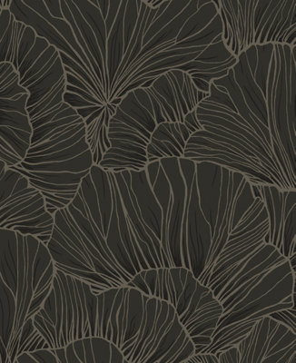 B&Q -  Galey Alix Wrought Iron Coral Way Peel And Stick Wallpaper