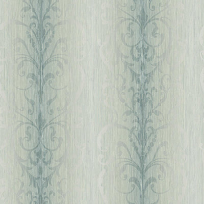 Wallquest Designer Wallpapers Jasmine Damask Sage Wallpaper Traditional Acrylic Coated from B&Q