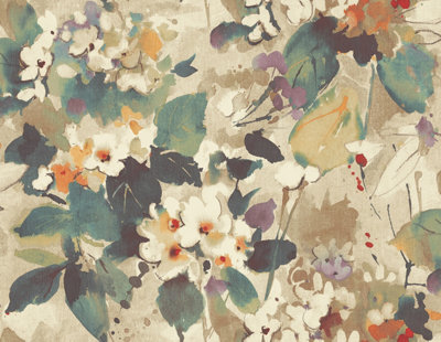 Chambon Floral Watercolor Unpasted Wallpaper from B&Q