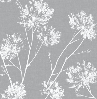 One O'clocks Floral Peel And Stick Wallpaper from B&Q