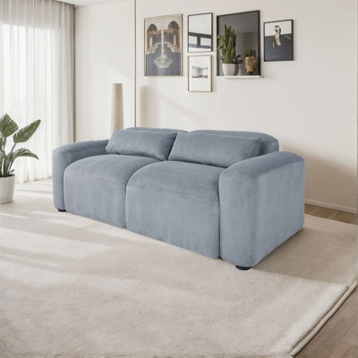 187Cm Loveseat Sofa2 Seater Comfy Corduroy Couch With Spring Cushion2 Pillows from B&Q