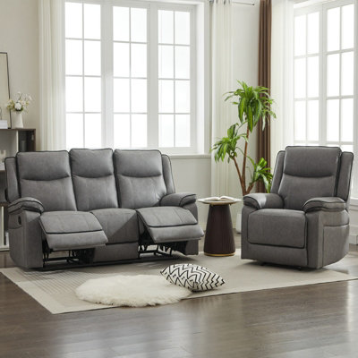 Manual Recliners SofaRecliner Couches SetArmchair + 3 Seater from B&Q