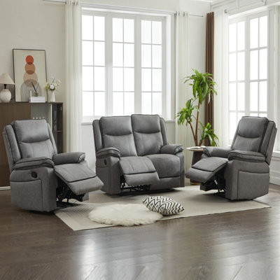 Manual Recliners Sofa4 Seater Recliner Couches Set1+1+2 Seater from B&Q