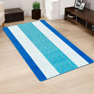Smart Living Gel Back Heavy Duty Machine Washable Hallway Kitchen Non Slip Door Mat40Cm X 60CmBlue from B&Q