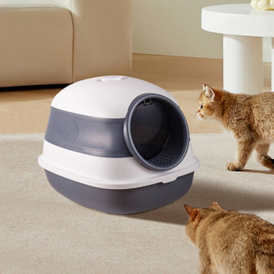 Thehotsale Uv Sterilization Cat Toilet Foldable Litter Tray Litter Box With Deodorizing Bag