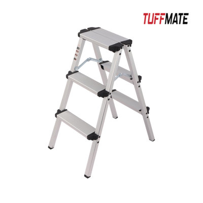 Tuff Mate 3 Step Portable Folding Step Ladder from B&Q