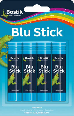 Bostik Blu Glue Stick 8G Pack Of 4 (2 Packs) from B&Q