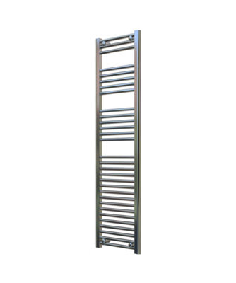 B&Q -  Adige Ladder Chrome Towel Radiator 400mm Wide1500mm High