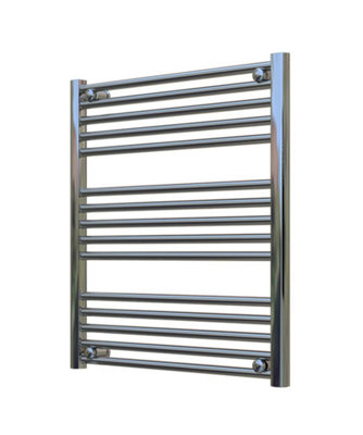 B&Q -  Adige Small Chrome Towel Radiator 700mm Wide750mm High