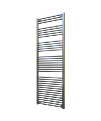 B&Q -  Adige Tall & Large Chrome Towel Radiator 700mm Wide1750mm High