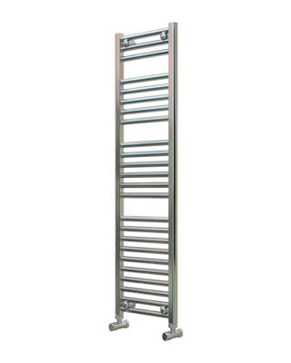 B&Q -  Adige Narrow Chrome Towel Radiator 300mm Wide1200mm High