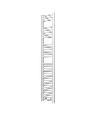 B&Q -  Adige White Heated Towel RailNarrow 300mm Wide1500mm High