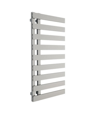 B&Q -  Adige Emreno Designer Towel Radiator 500mm X 800mmOpen End Flat Chrome