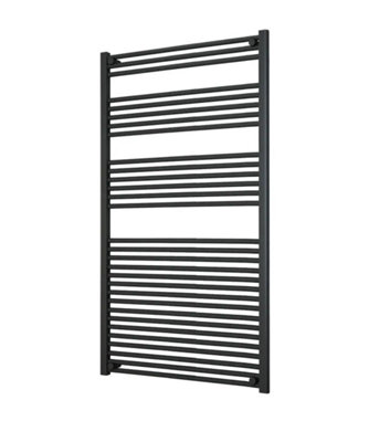 B&Q -  Adige Large Anthracite Towel Radiator 800mm Wide1500mm High