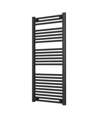 B&Q -  Adige Ladder Anthracite Towel Radiator 500mm Wide1150mm High