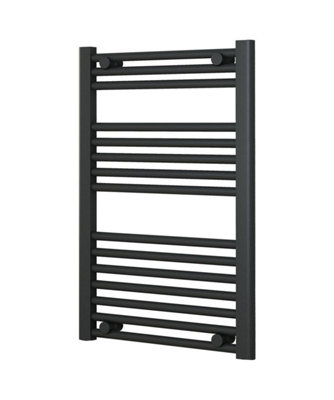 B&Q -  Adige Small Anthracite Towel Radiator 500mm Wide750mm High