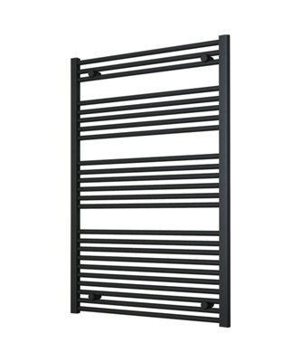 B&Q -  Adige Ladder Anthracite Towel Radiator 800mm Wide1200mm High