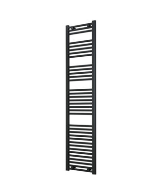 B&Q -  Adige Tall & Slim Anthracite Towel Radiator 400mm Wide1750mm High