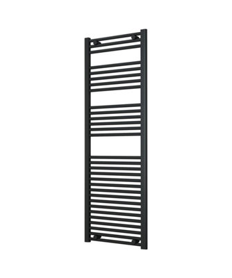 B&Q -  Adige Large Anthracite Towel Radiator 500mm Wide1500mm High