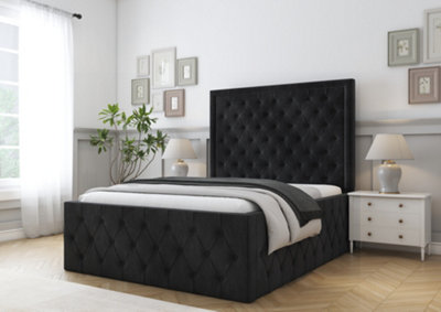 Comfort Beds Winchester Black Naples Bed Frame from B&Q