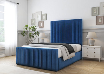 Comfort Beds The Foxy Navy Plush Bed Frame from B&Q