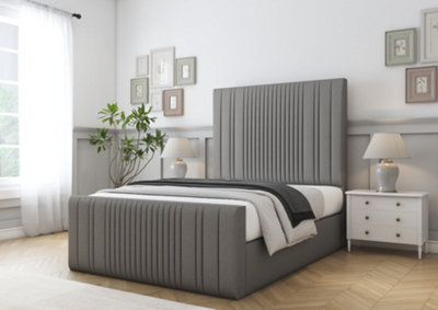 Comfort Beds The Foxy Pewter Dumfries Bed Frame from B&Q