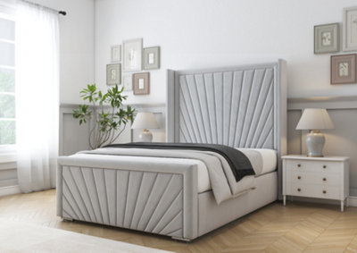 Comfort Beds Sunrise Silver Plush Bed Frame from B&Q
