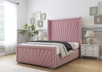 Comfort Beds Sunrise Blush Plush Bed Frame from B&Q