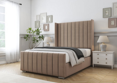 Comfort Beds Serena Mink Plush Bed Frame from B&Q