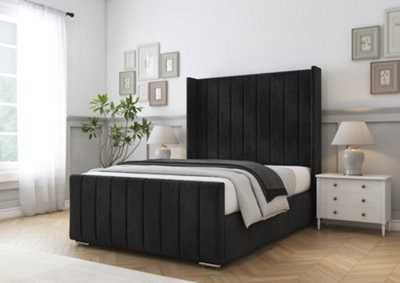 Comfort Beds Serena Black Naples Bed Frame from B&Q