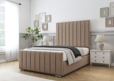 Comfort Beds Sara Mink Plush Bed Frame from B&Q
