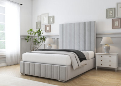 Comfort Beds Lorenzo Silver Plush Bed Frame from B&Q