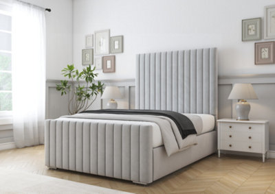 Comfort Beds Khloe Silver Plush Bed Frame from B&Q
