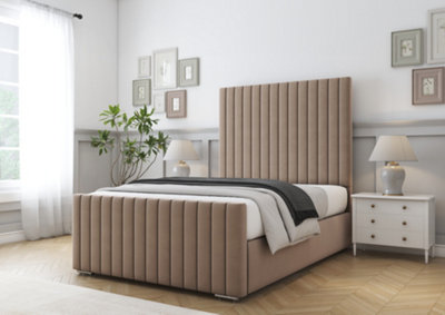 Comfort Beds Khloe Mink Plush Bed Frame from B&Q