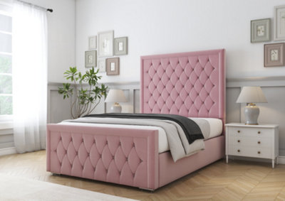 Comfort Beds Hilton Blush Plush Bed Frame from B&Q