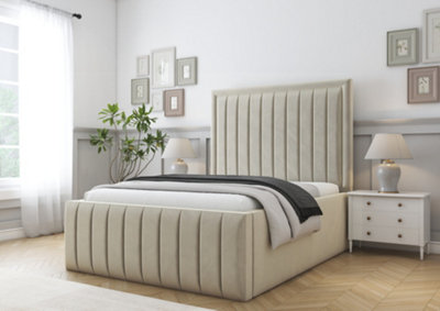 Comfort Beds Emperor Cream Plush Bed Frame from B&Q