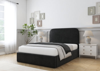 Comfort Beds Diana Black Plush Bed Frame from B&Q