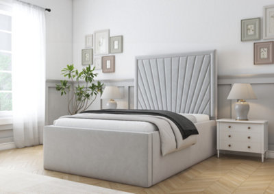 Comfort Beds Kensington Silver Plush Bed Frame from B&Q