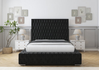 Comfort Beds Ambassador Black Plush Bed Frame from B&Q
