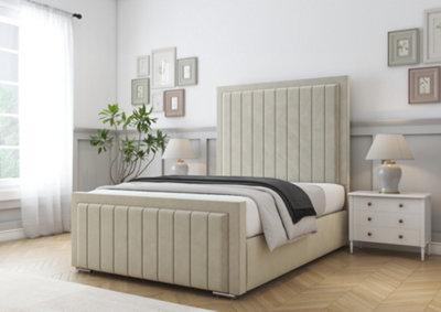 Comfort Beds Arizona Cream Plush Bed Frame With Mattress from B&Q