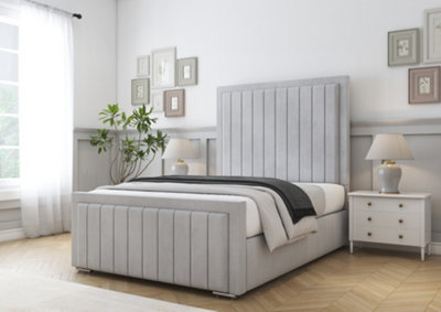 Comfort Beds Arizona Silver Naples Bed Frame With Mattress from B&Q